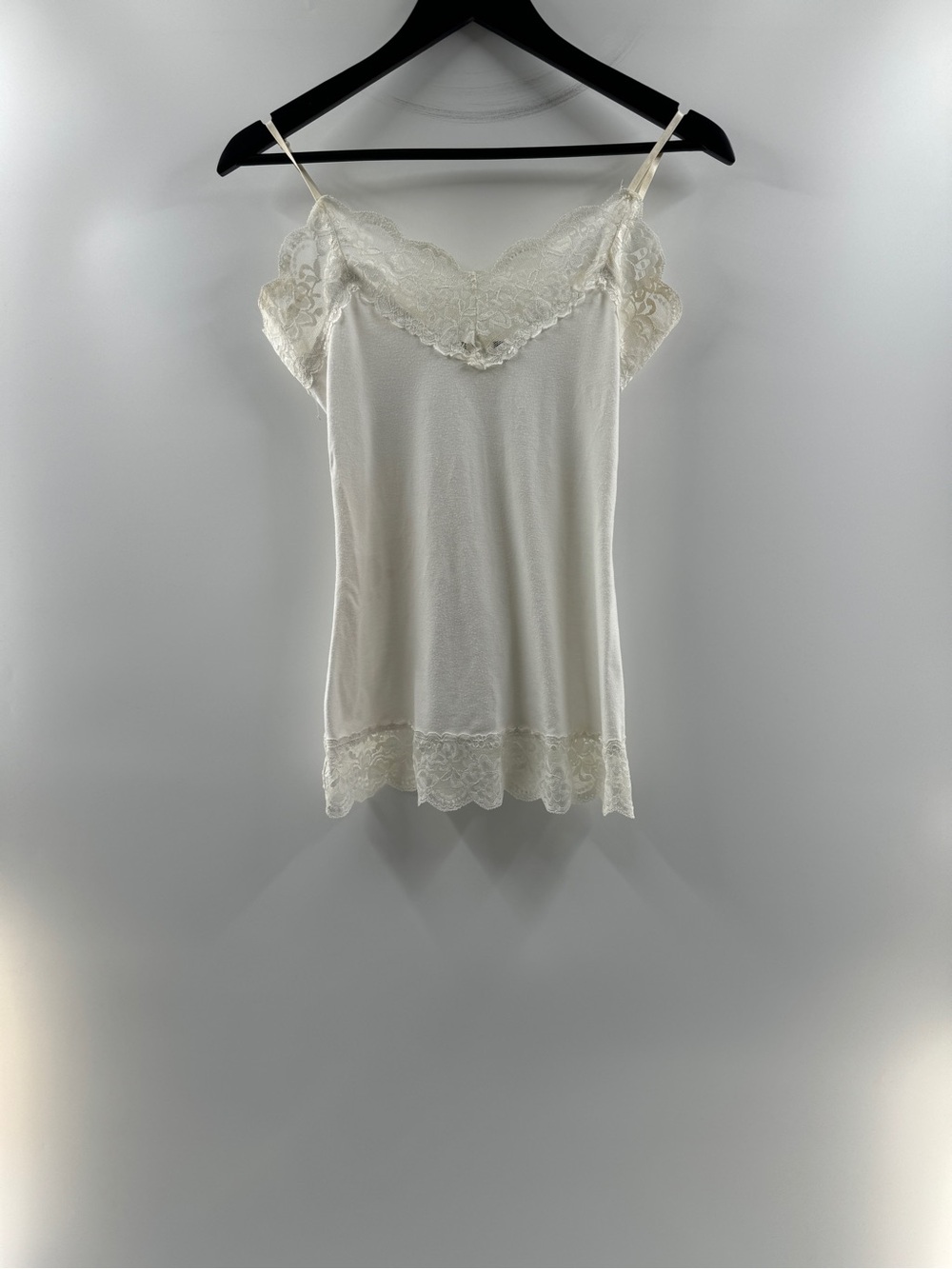 Vintage Y2K Cocomo Ivory Lace Camisole Tank Women’s Approx Medium Romantic